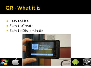    Easy to Use
   Easy to Create
   Easy to Disseminate
 