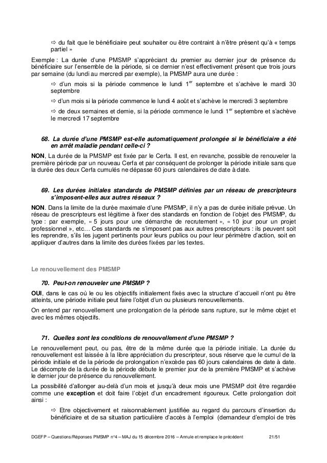 Pmsmp Questions Reponses N 4 Decembre 2016