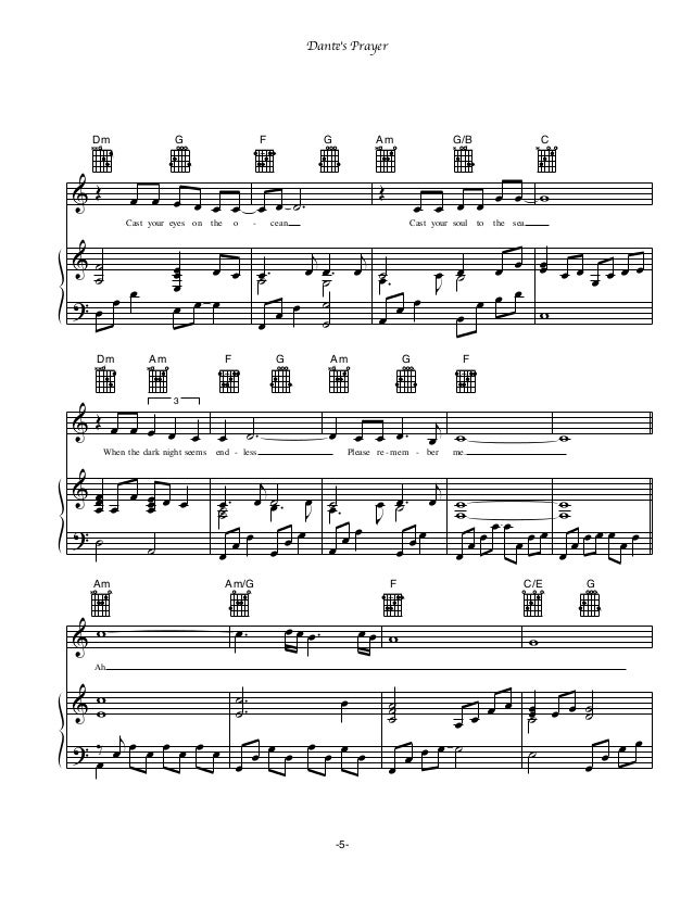 qr tbos dantesprayer the marriage prayer sheet music