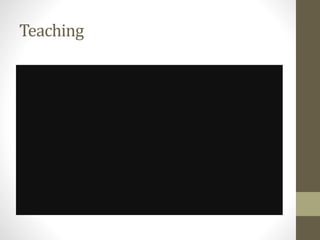 Teaching
 