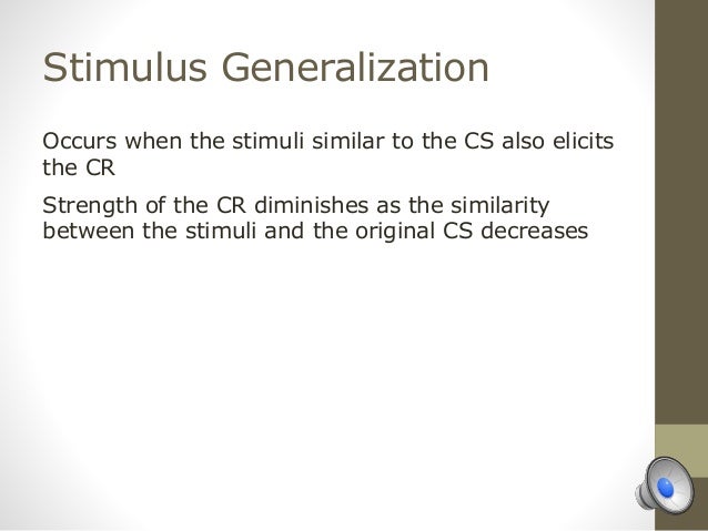 stimulus generalization
