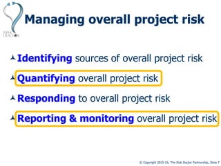 QRA for overall project risk - Dr David Hillson | PDF