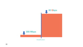19
300 Mbps
30 Gbps
Amplification
 