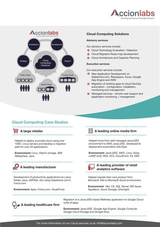 Accion Labs - Cloud Computing Solutions | PDF