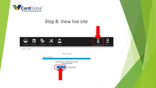 Step 8: View live site
 