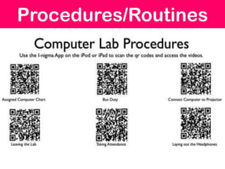 Procedures/Routines
 