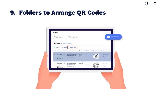 9. Folders to Arrange QR Codes
 