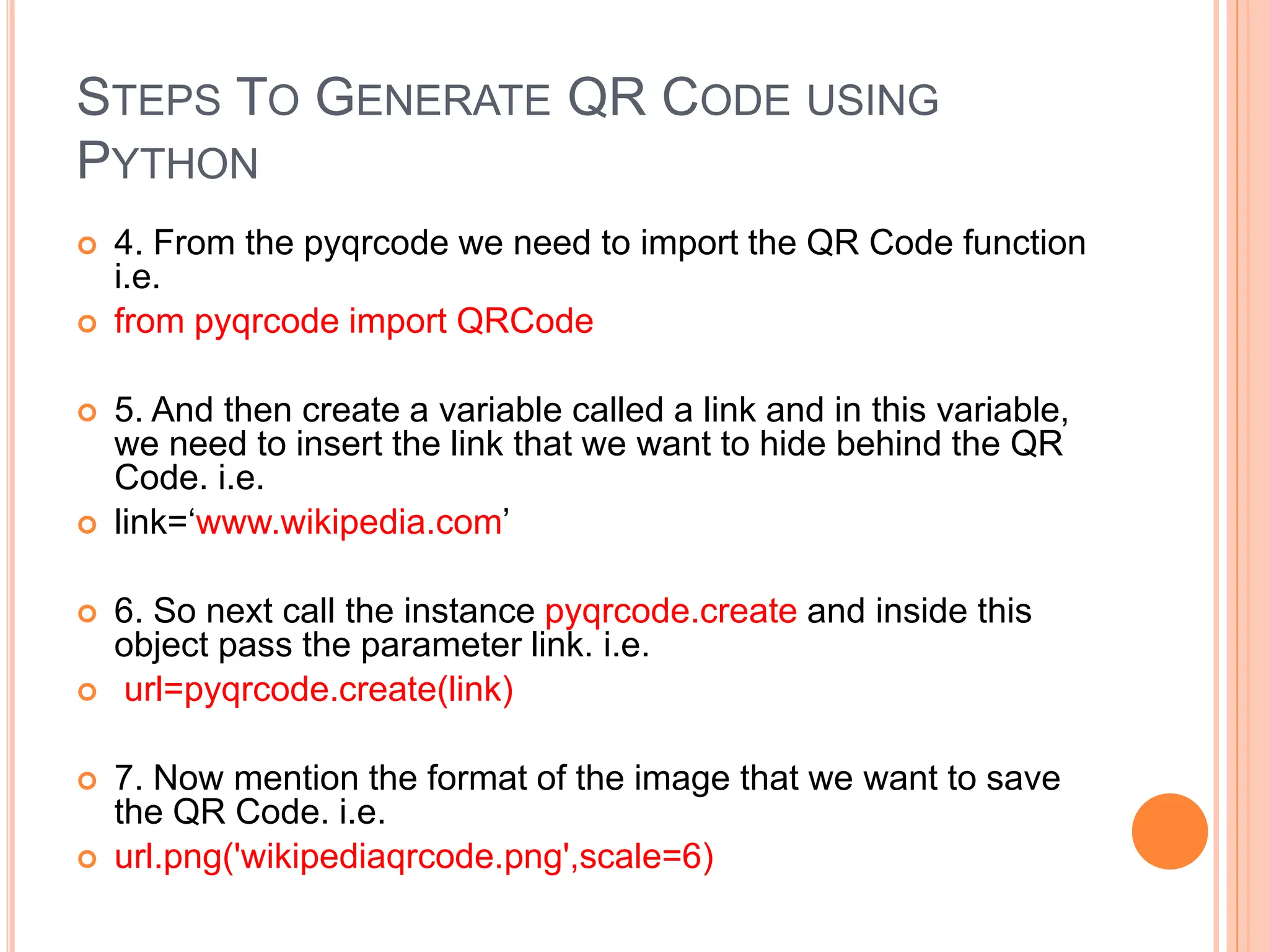Qrcode Using Python Language Electronics Student Pptx Qrcode Using Python Language Electronics Student Pptx