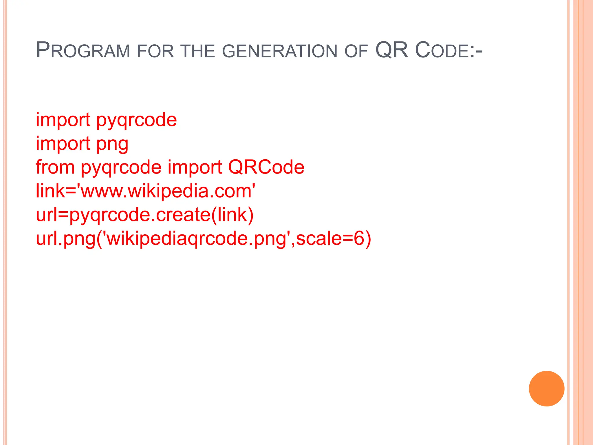 Qrcode Using Python Language Electronics Student Pptx Qrcode Using Python Language Electronics Student Pptx