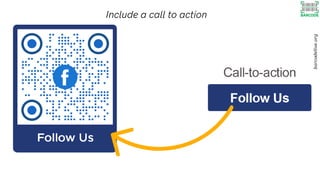 Include a call to action
barcodelive.org
 