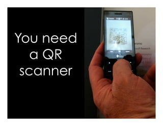 You need
a QR
scanner