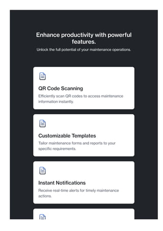 Efficiently manage QR codes for easy maintenance and tracking. | PDF
