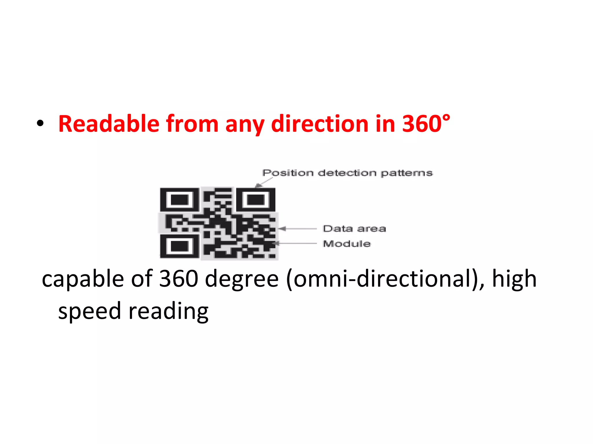 Readable from any direction in 360° capable of 360 degree (omni-directional), high speed reading 