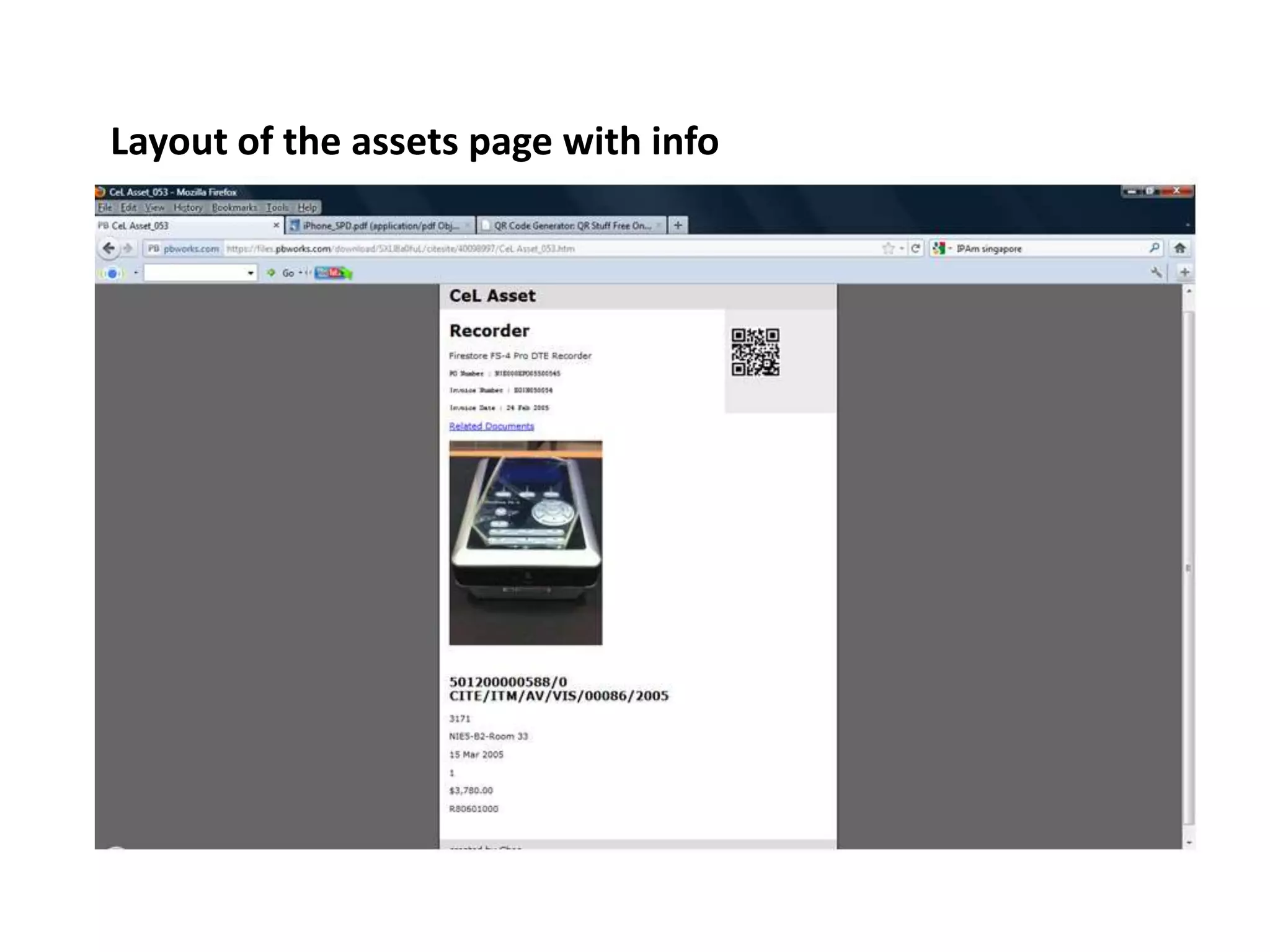 CeL assets and departmental assets (not listed in SAP Systems)