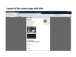CeL assets and departmental assets (not listed in SAP Systems)