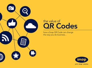 QR Codes
the value of
how a Snap QR Code can change
the way you do business...
 