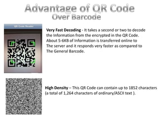 Qr code (quick response code) | PPTX