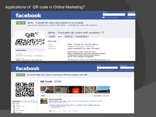 Applications of QR code in Online Marketing?
 