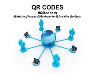 QR CODES #QRcoders @AnthonyVassau @Gavinperko @Jpwallor @w5parr Free Powerpoint Templates Page 1 