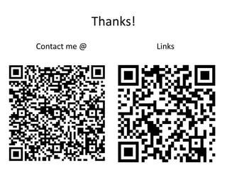 Thanks!Contact me @Links