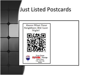 Just Listed Postcards 