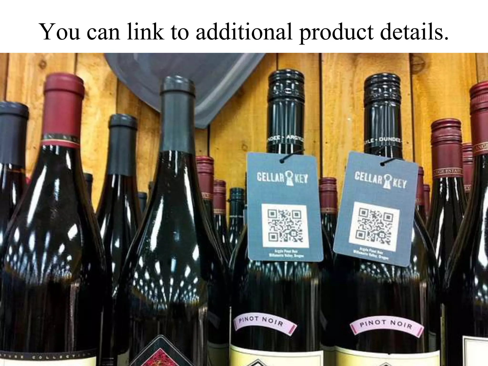 You can link to additional product details.