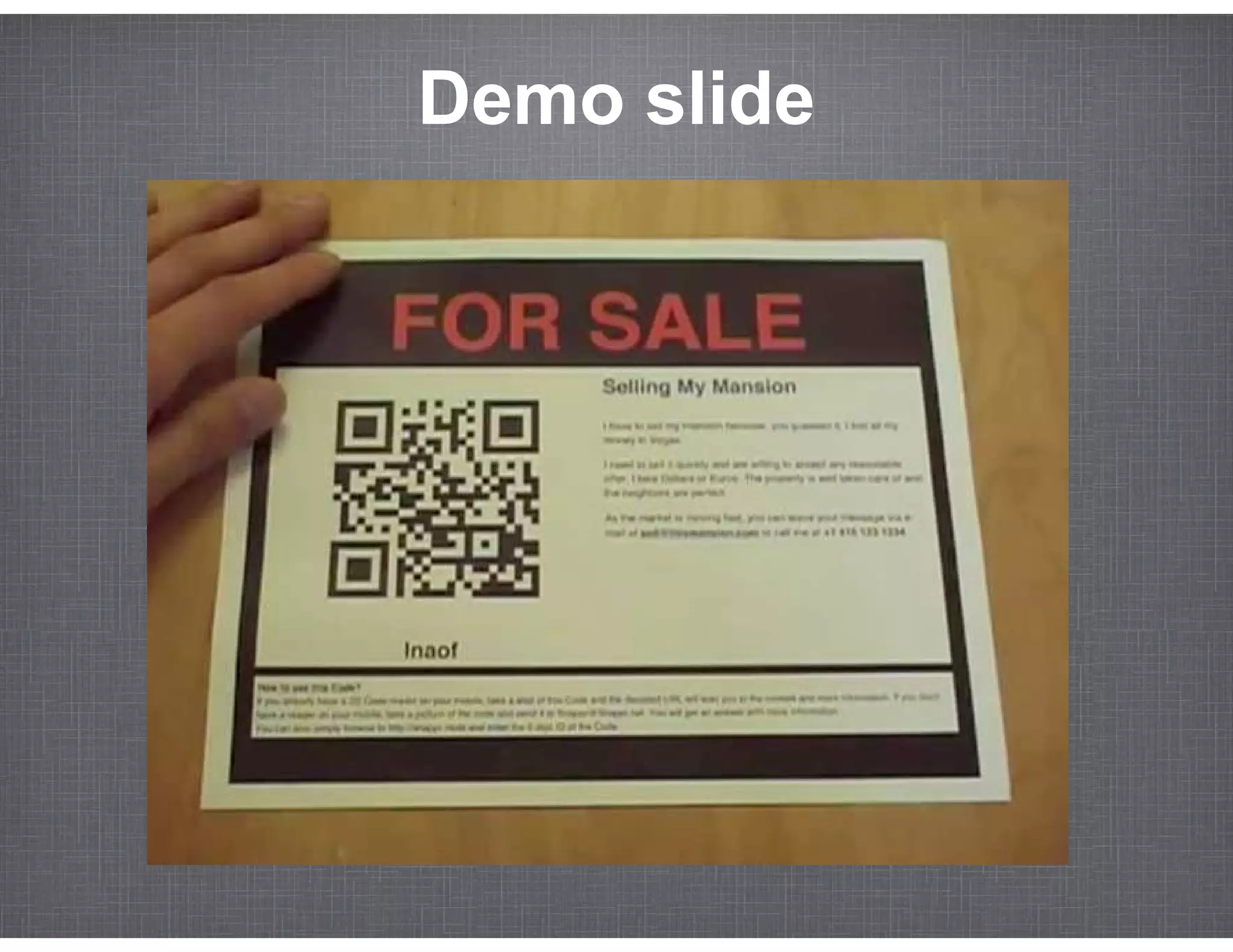 Demo slide
 