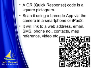 QR codes : Vince Dale 10 slides in 5 minutes | PPT