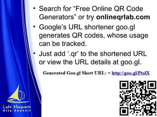 QR codes : Vince Dale 10 slides in 5 minutes | PPT