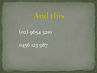 (02) 9654 3210
0456 123 987

 