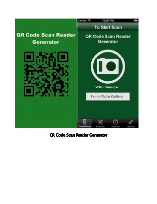 QR Code Scan Reader Generator
 