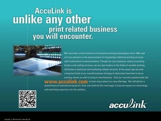 Copyright © 2009 Acculink, Greenville, NC
 