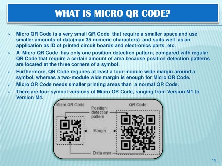 micro qr code printer