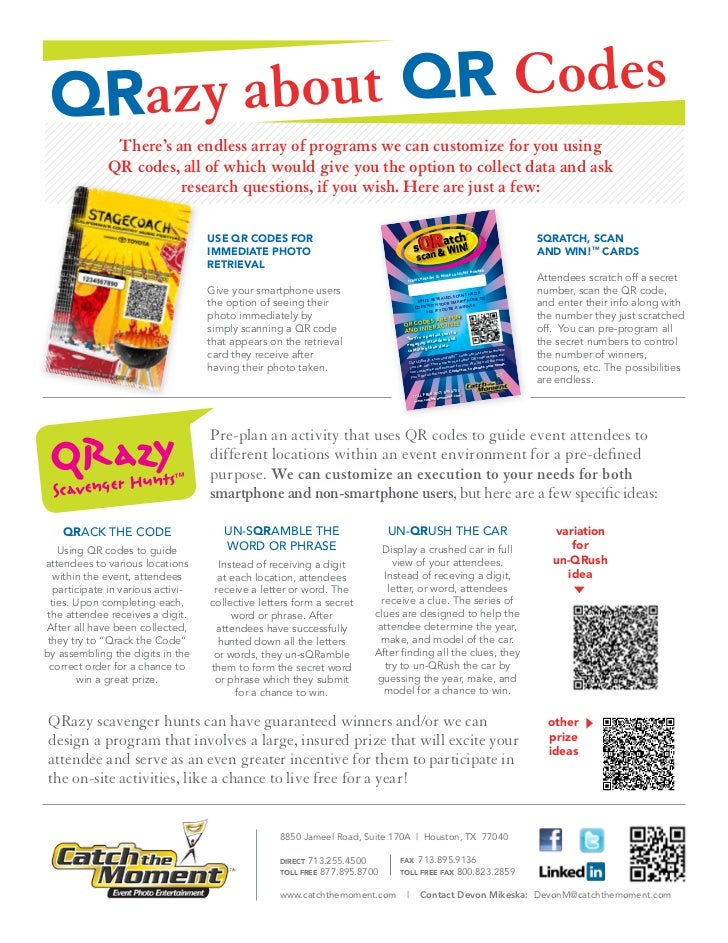 QR Code Capabilities One Sheet