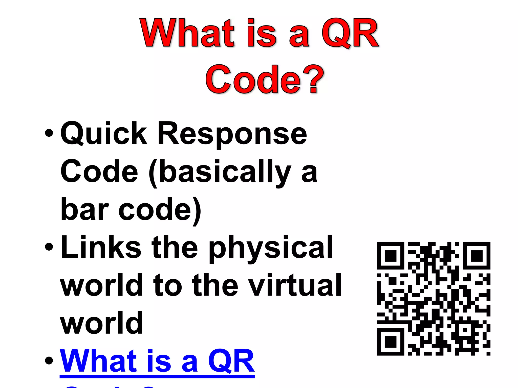 Qr codes pk | PPTX