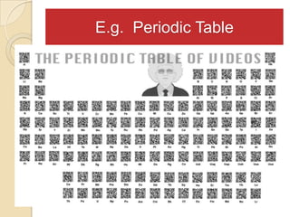 E.g. Periodic Table
 