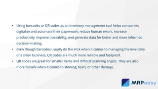 Qr codes vs. barcodes in inventory tracking