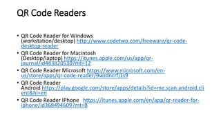 QR Codes Workshop | PPTX