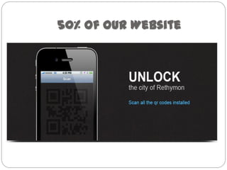 50% of our Website