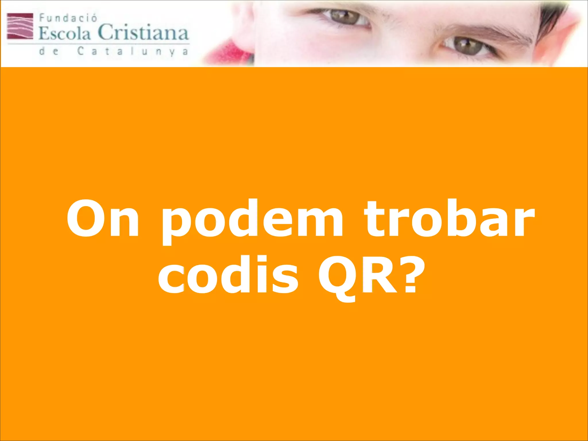 On podem trobar
codis QR?

 