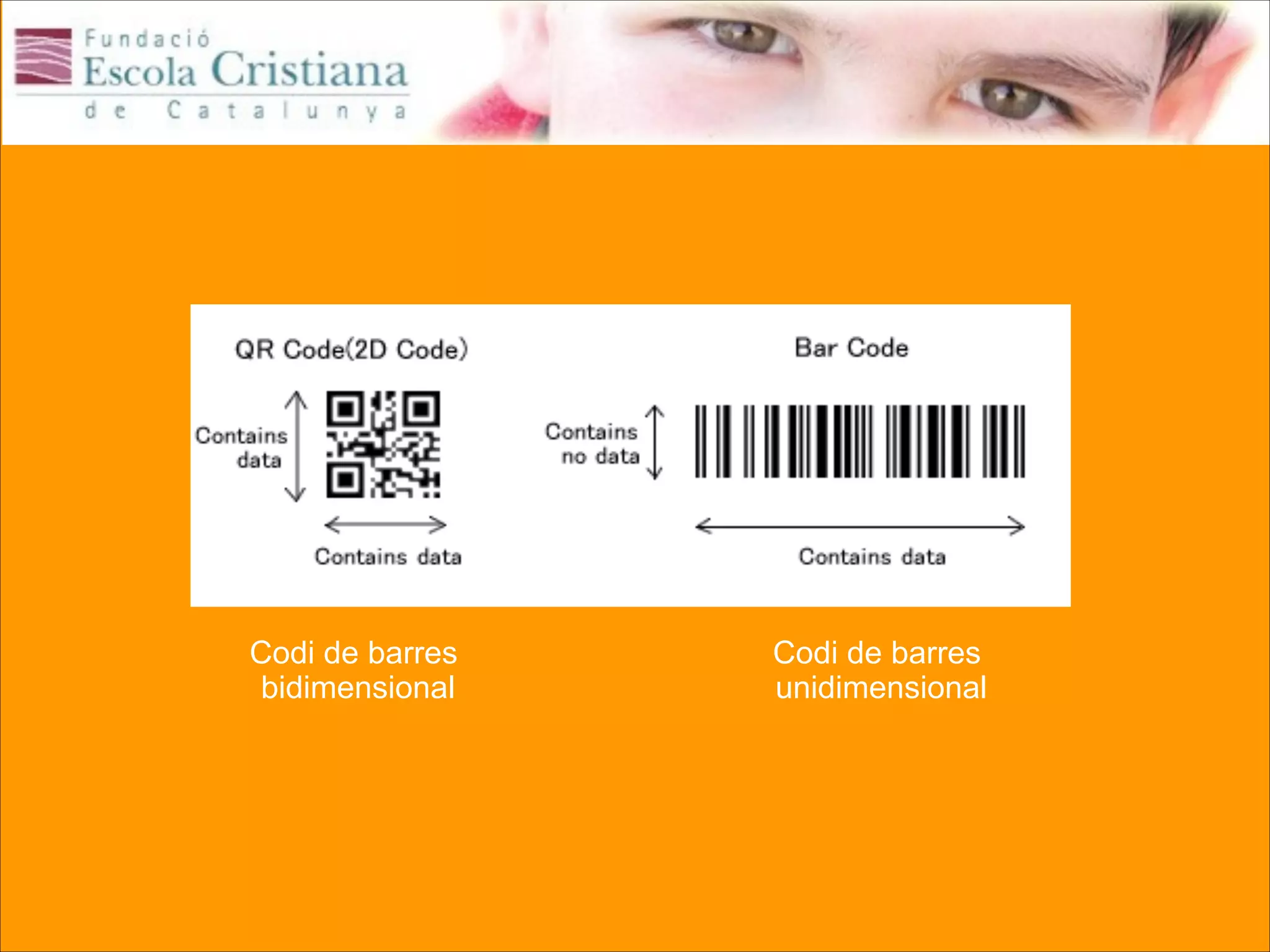 Codi de barres
bidimensional

Codi de barres
unidimensional

 