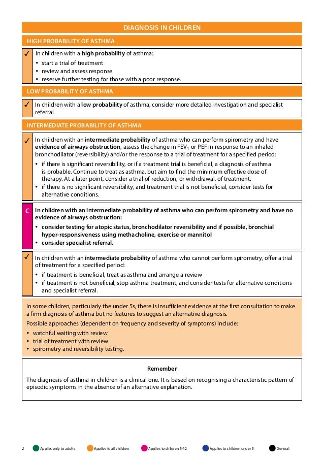 British Guideline On The Management Of Asthma – PNSWG