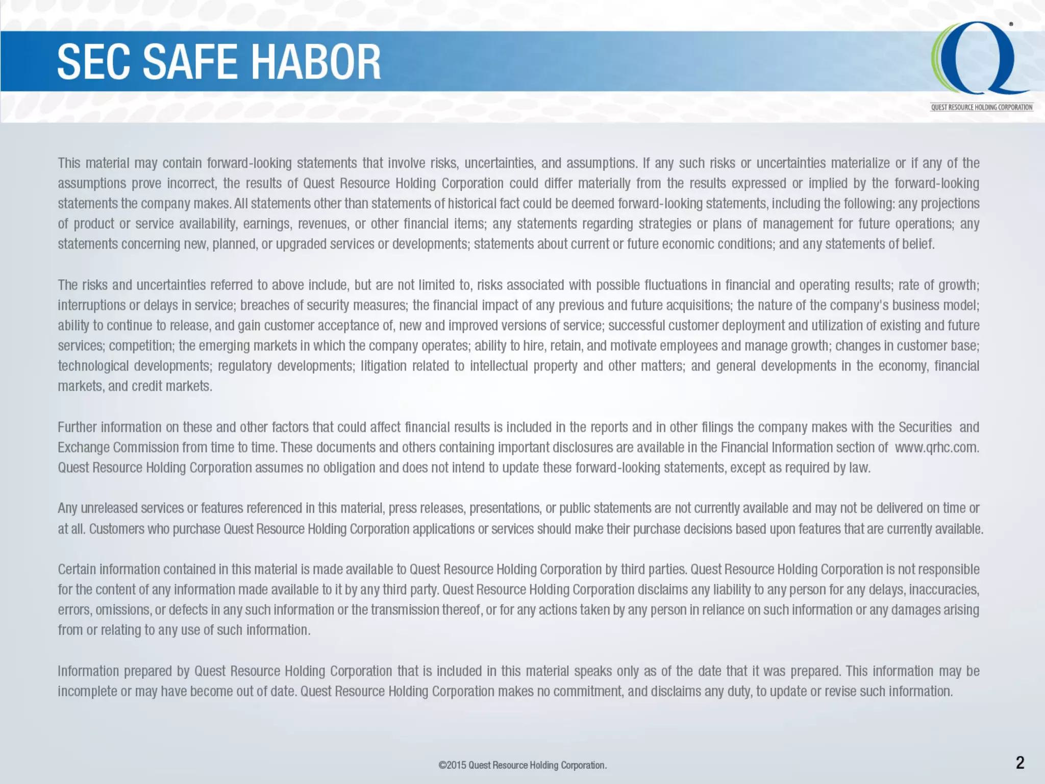 Qrhc ir janurary_2015