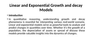 QR II lect 12 (linear & Exponential Growth).pptx