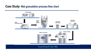 Case Study- Wet granulation process flow chart
Fouad Serag El. Dein, MSc
 