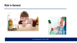 Risk in General
Fouad Serag El. Dein, MSc
 