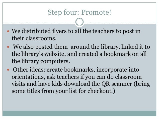 how to make a qr flyer for the library qr flyer