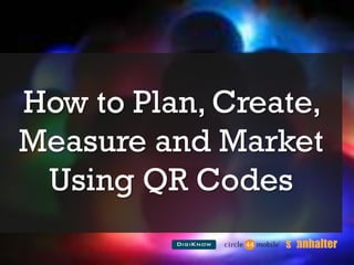 How to Plan, Create, Measure and Market Using QR Codes 