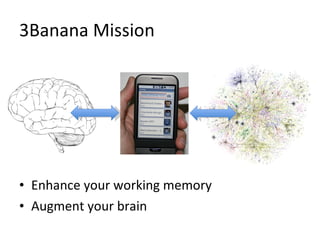 3Banana Mission Enhance your working memory Augment your brain 