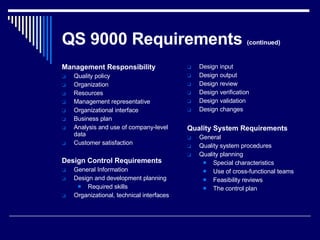 Qs 9000 Training Slides | PPT
